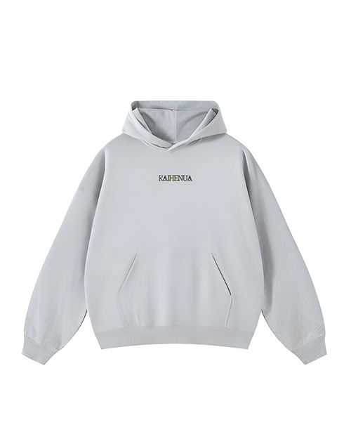 Hoddie Gris "Lets Take A Trip" by Kaihenua