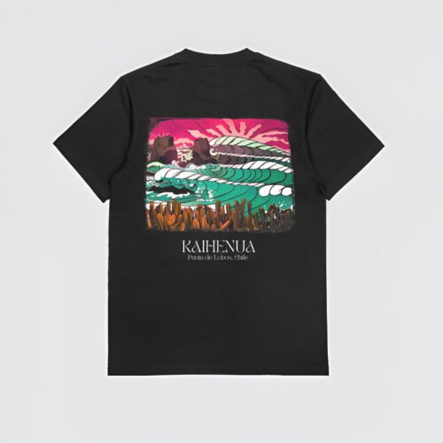 Kaihenua / Punta de Lobos Black T-Shirt